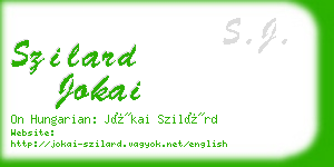 szilard jokai business card